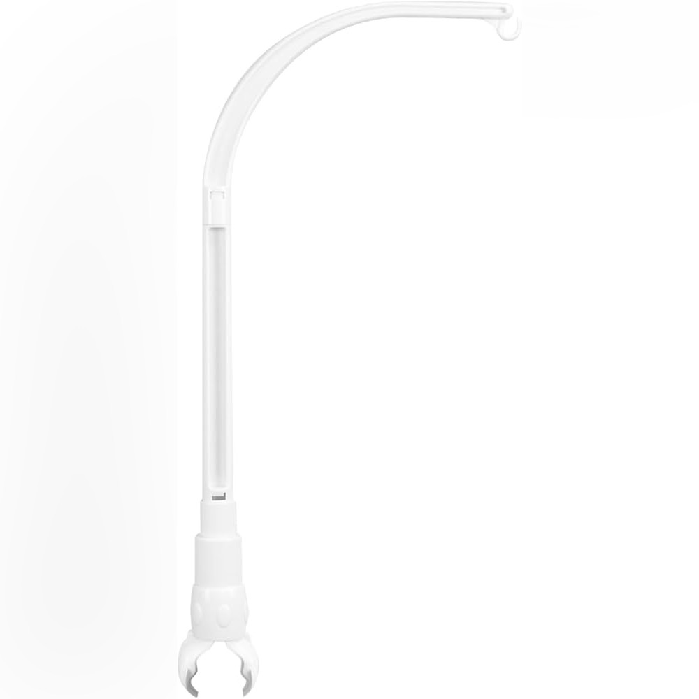 Adjustable claw arm crib mount for nursery mobile